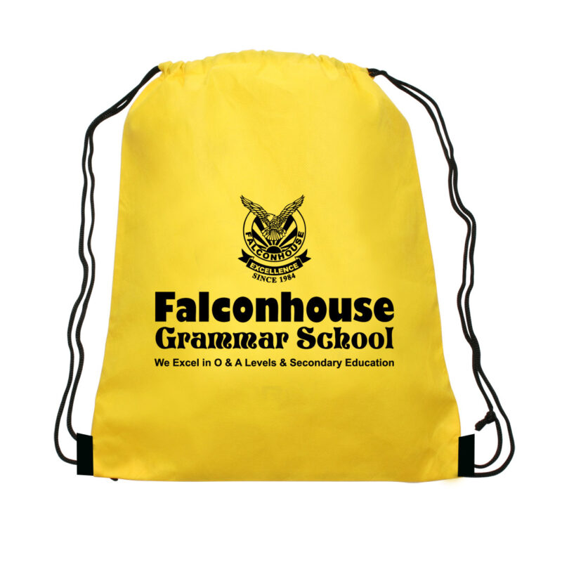 Falconhouse Grammar School Drawstring Bag - Image 1